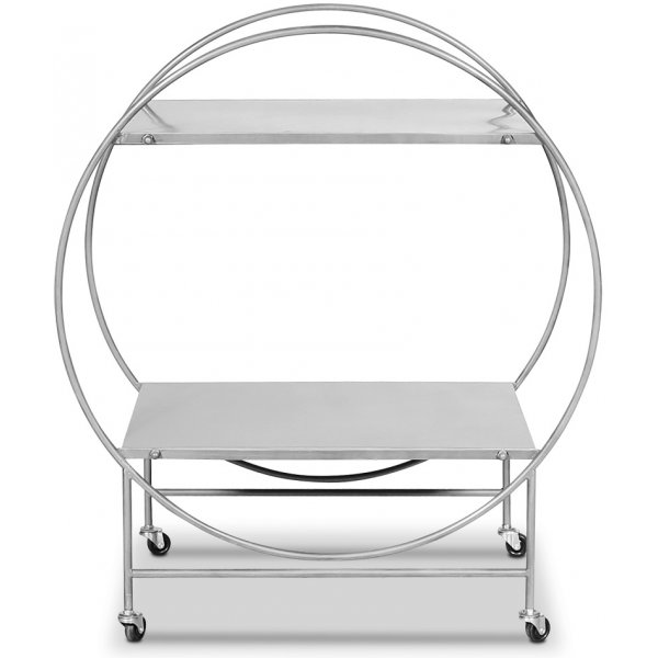 Miami Serveringsvagn retro 77 x 36 cm - silver Miami Serveringsvagn retro 77 x 36 cm - silver