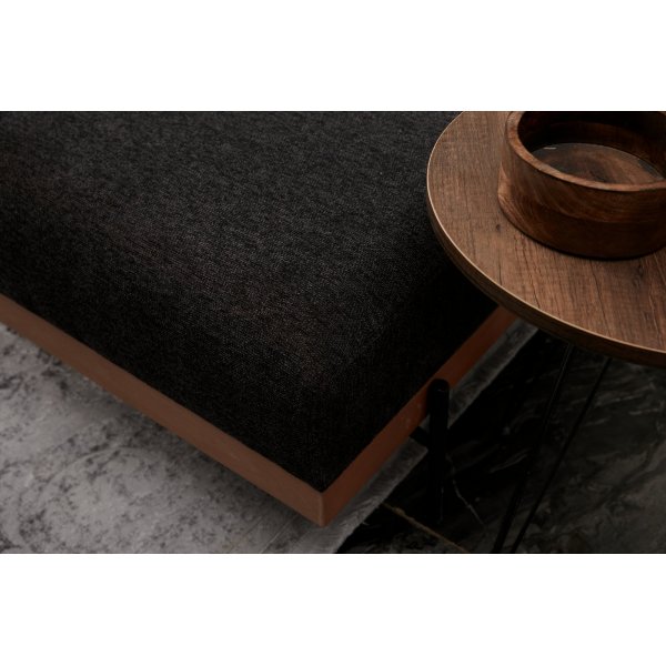 Liva divansoffa vänster - Antracit/koppar Liva divansoffa vänster - Antracit/koppar