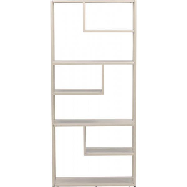 Bibliothque en acier - Beige