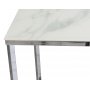 Palasso konsolbord 100 x 35 cm - Krom / Ljus marmorering + Flckborttagare fr mbler
