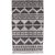Stentvättad bomullsmatta Cadiz - Svart - 75x250 cm