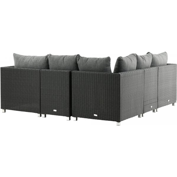 Groupe lounge Vamos - Noir/gris Groupe lounge Vamos - Noir/gris