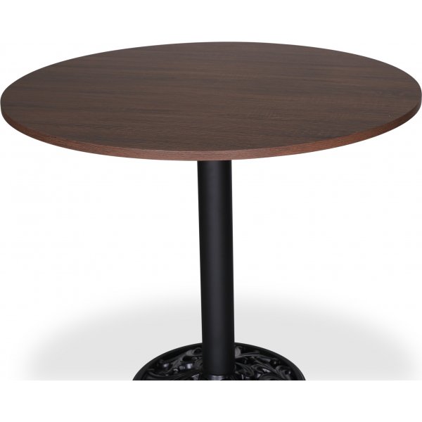 Mystery Toppskiva 90 cm, brunbetsad tr print MDF