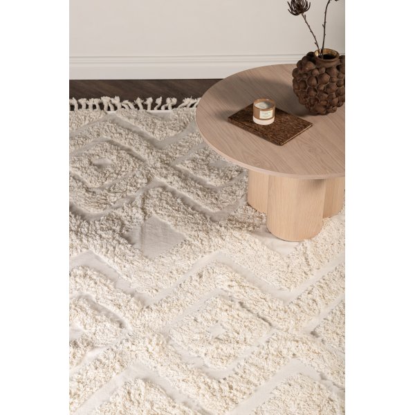 Tapis en coton Kleva - Blanc Tapis en coton Kleva - Blanc