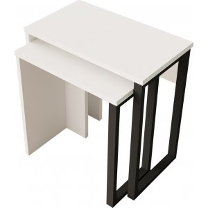 Table Ocan 47,8/52,8 x 24,5/29,5 cm - Blanc