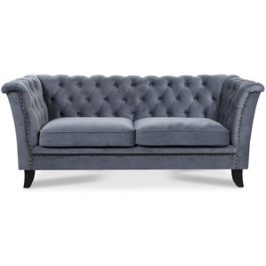 Milton Chesterfield 2-sits soffa - Valfri frg och tyg + Mbelvrdskit fr textilier