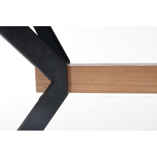 Table  manger Bermuda 160-220 cm - Chne/noir