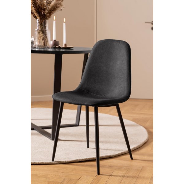Chaise de salle  manger Celia - Noir