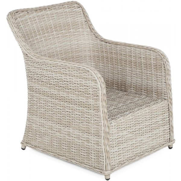 Soffgrupp Bergamo med fåtöljer, pallar & bord - Beige/beige melerad Soffgrupp Bergamo med fåtöljer, pallar & bord - Beige/beige melerad