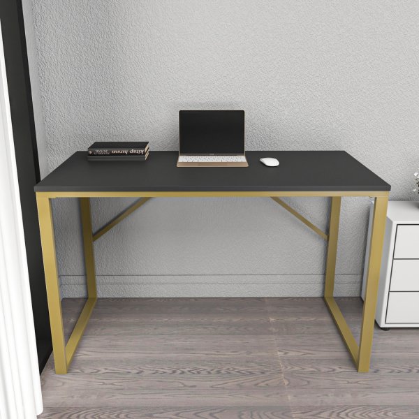 Bureau Layton 120 x 60 cm - Or/anthracite Bureau Layton 120 x 60 cm - Or/anthracite
