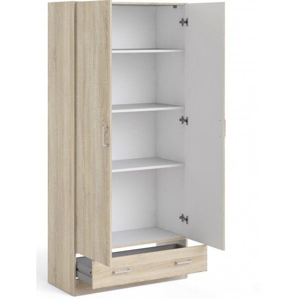 Armoire Space avec 2 portes et 1 tiroir - Chêne Armoire Space avec 2 portes et 1 tiroir - Chêne