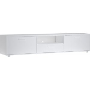 Banc multimdia Media Wide avec tiroirs - Blanc