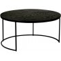 Muran soffbord set 90/75 cm - Svart asp