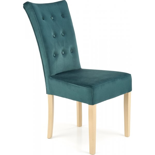 Chaise de salle à manger Vermont - Vert/chêne Chaise de salle à manger Vermont - Vert/chêne