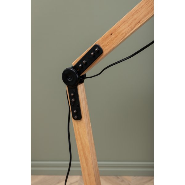 Lampadaire Swift - Bois/noir Lampadaire Swift - Bois/noir