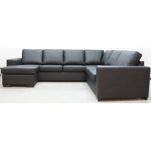 Solna XL U-soffa i bonded leather - Vänster Solna XL U-soffa i bonded leather - Vänster