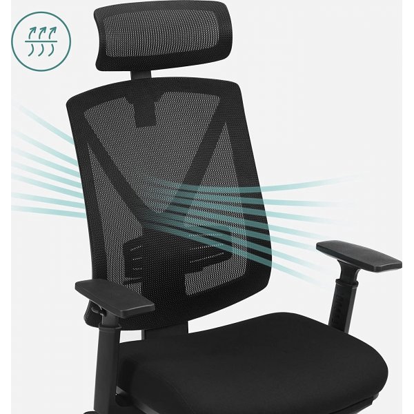 Chaise de bureau Henric - Noir