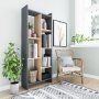 Eden boekenkast - Eiken/antraciet