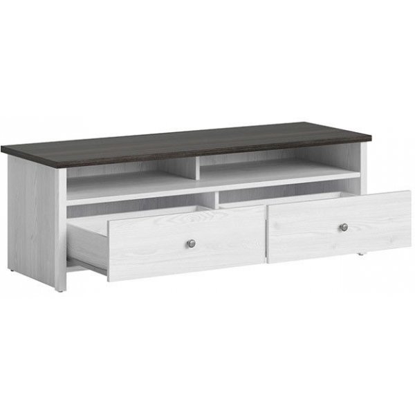 Banc multimédia Salvador - Blanc/noir Banc multimédia Salvador - Blanc/noir