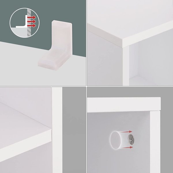 Ivan bokhylla 8 fack - Vit