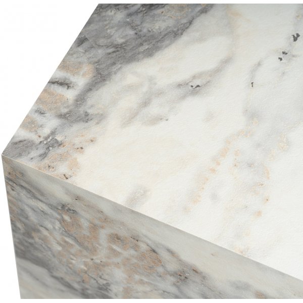 Table d\\\'appoint Cubo 45 x 45 cm - Marbre blanc