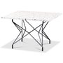 Terrazzo soffbord 75x75cm - Cosmos Terrazzo & underrede Star svart