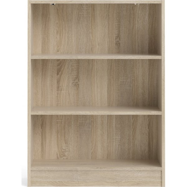 Bibliothèque basse et large Basic - Chêne Bibliothèque basse et large Basic - Chêne