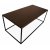 Table basse Mio 120 x 60 cm - Placage chne marron / Noir