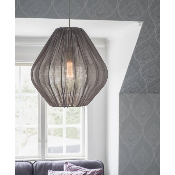 Malou plafondlampenkap - Grijs - 40 cm Malou plafondlampenkap - Grijs - 40 cm