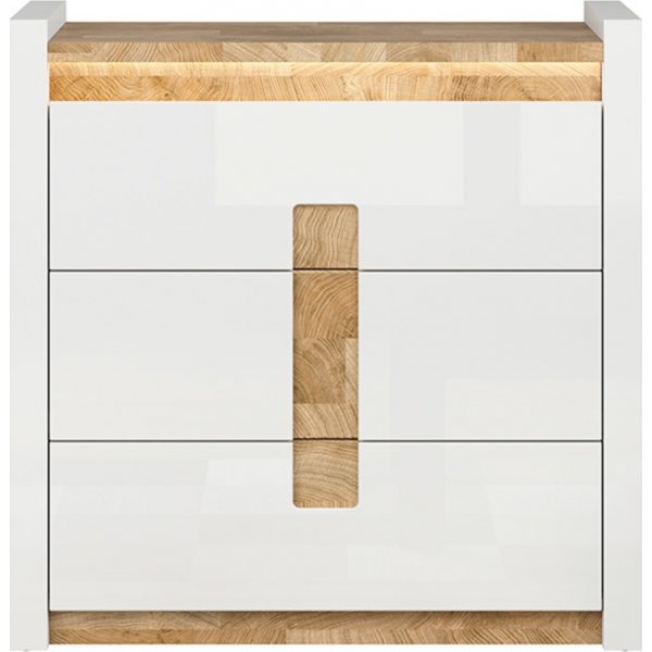 Alameda ladekast 97 x 96,5 cm - Wit/eiken