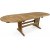 Saltö ovalt matbord 180-240 cm butterfly - Teak + Möbelvårdskit för textilier