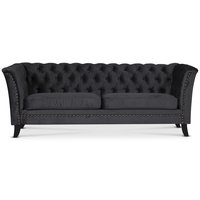 Chesterfield Liverpool 3-sits soffa - Antracit sammet Chesterfield Liverpool 3-sits soffa - Antracit sammet