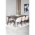 Dipp matbord 180x90 cm - Svartbetsad ekfanér + Fläckborttagare för möbler