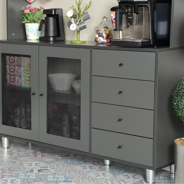 Grano skåp 140 cm - Antracit Grano skåp 140 cm - Antracit