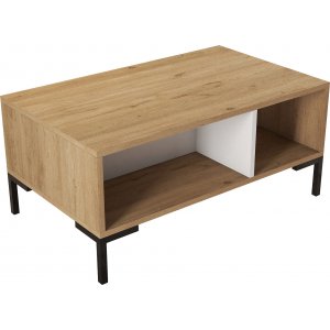 Aurora salontafel 90 x 41,6 cm - Eiken/wit