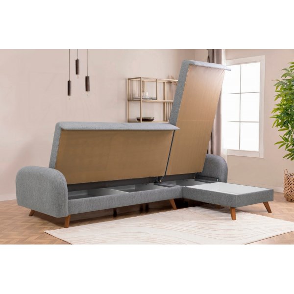 Kronos 2 slaapbank Grijs