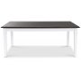 Ramns matbord 140 cm - Vit/Brunoljad ek