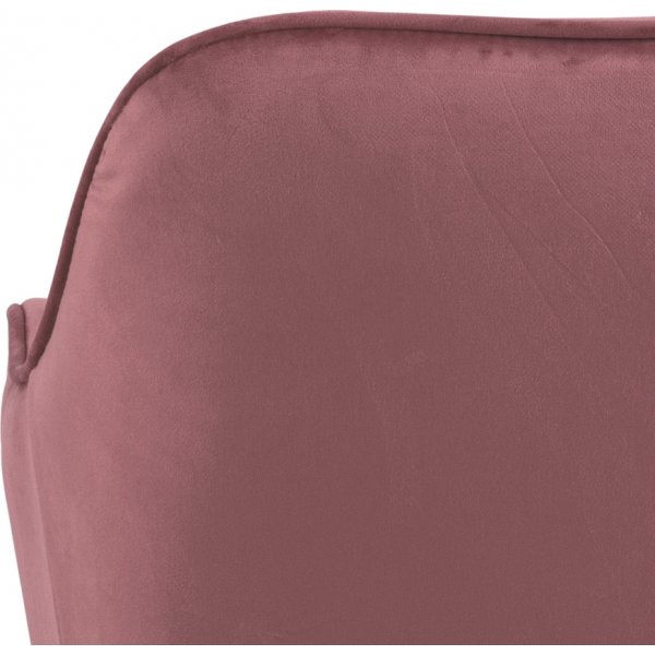 Brooke karmstol - Rosa/ek Brooke karmstol - Rosa/ek