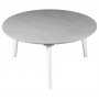 Day runt soffbord 80 cm - Cement / Vita ben