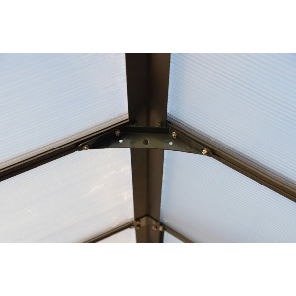 Växthus Glory 14,7 m² - Antracitgrå + Växthus Glory 14,7 m² - Antracitgrå +