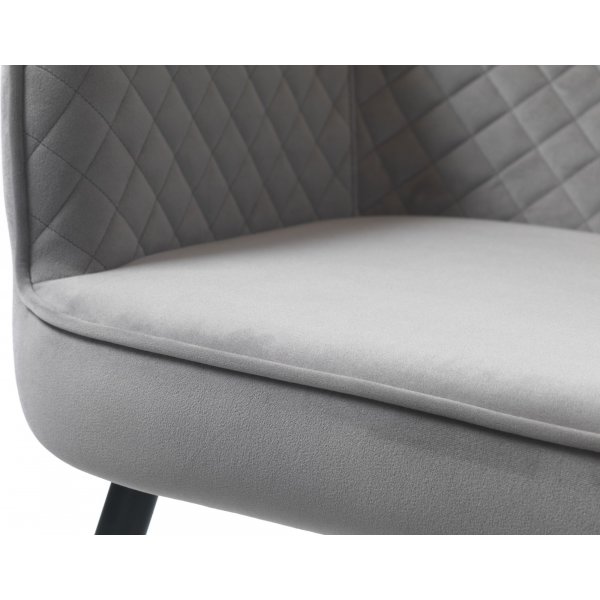 Canapé 2 places Anna en velours gris Canapé 2 places Anna en velours gris