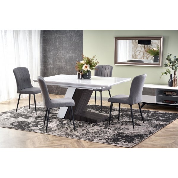 Table  manger extensible Creed 90x160-200 cm - Blanc