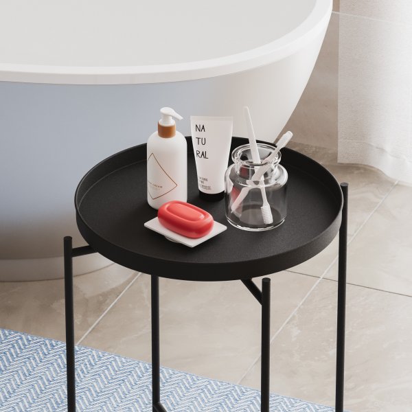 Table basse Vela Ø46 cm - Noir Table basse Vela Ø46 cm - Noir