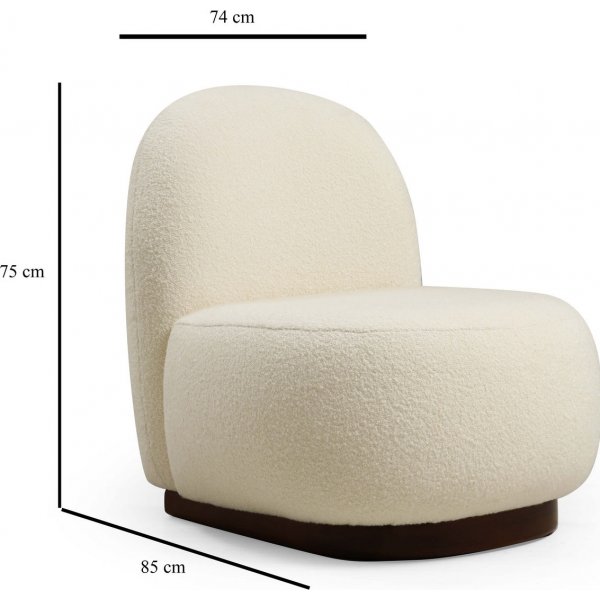 Tina fåtölj - Vit Tina fåtölj - Vit