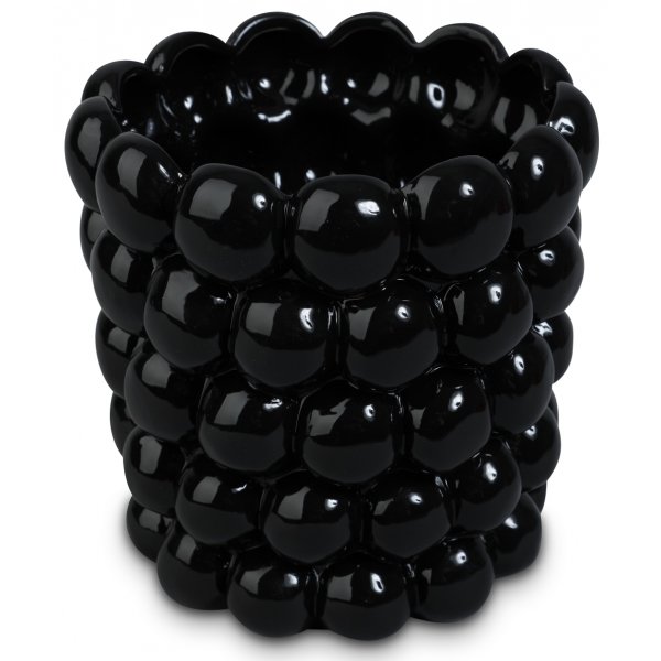 Kruka Big Bouble H18 cm - Svart