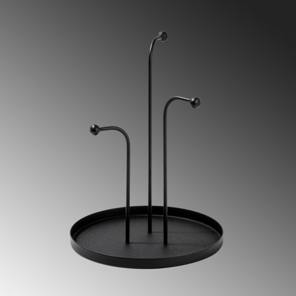 Assiette décorative Leros - Noir Assiette décorative Leros - Noir