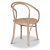 Danderyd No.30 frame chair bentwood - Blanchi / Rotin