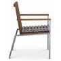 Alva utematgrupp med 6 stolar och bord 190x90 cm - Teak / Galvaniserat stl