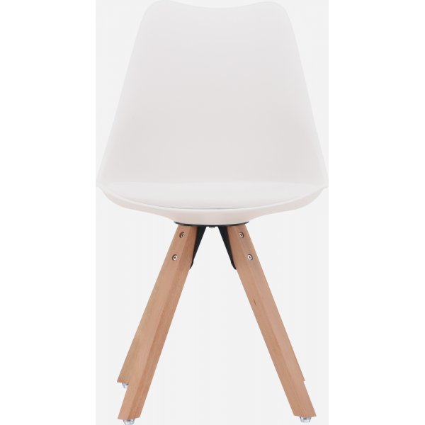 Chaise de salle  manger Zeno - Naturel/blanc