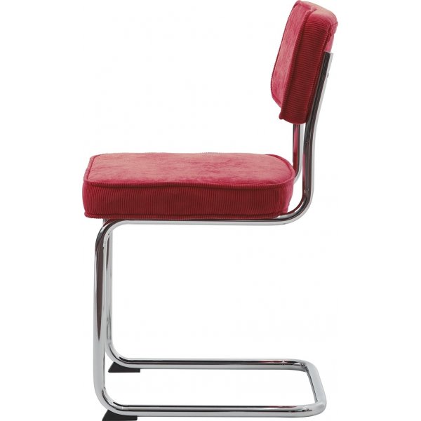 Chaise Aero en velours côtelé rouge Chaise Aero en velours côtelé rouge